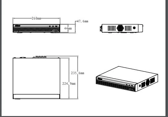 DAHUA HD DVR Dimension