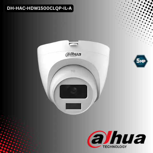 DH-HAC-HDW1500CLQP-IL-A Dahua DH-HAC-HDW1500CLQP-IL-A 5MP Dual Light HDCVI Dome Camera