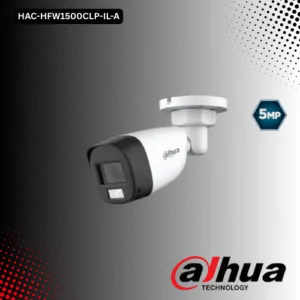 Key Features Model: HAC-HFW1500CLP-IL-A Image Sensor: 5 MP CMOS, Max 25 fps@5MP Lens: 3.6 mm fixed lens (2.8 mm optional) Distance: 20meter illumination Distance Features: Built-in MIC, IP67, Smart Dual Light